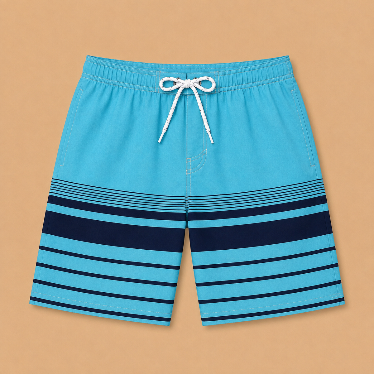 SILKWORLD Men's Swim Trunks with Compression Liner 2 in 1 Quick Dry Bathing Suit