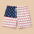 SILKWORLD Men's Hawaiian Beach Shorts Quick Dry Swimming Trunks Boardshorts