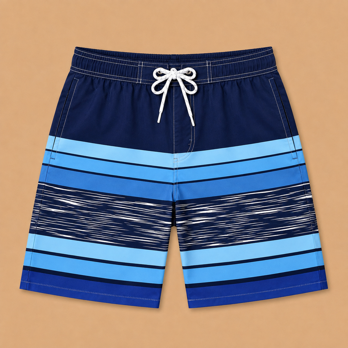 SILKWORLD Men's Swim Trunks with Compression Liner 2 in 1 Quick Dry Bathing Suit