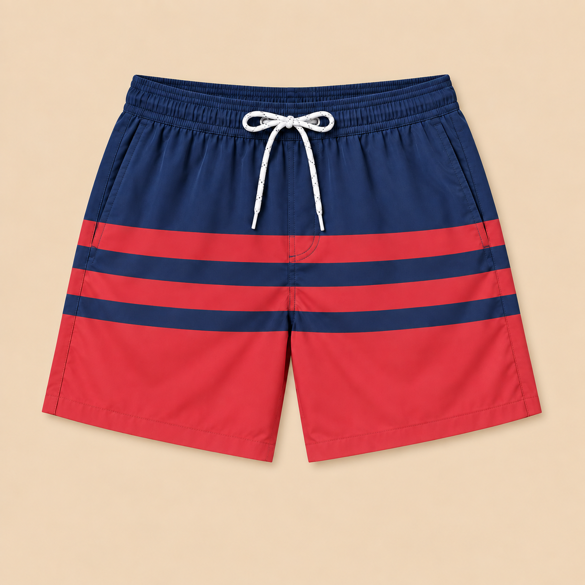 SILKWORLD Men's Swim Trunks with Compression Liner 2 in 1 Quick Dry Beach Shorts