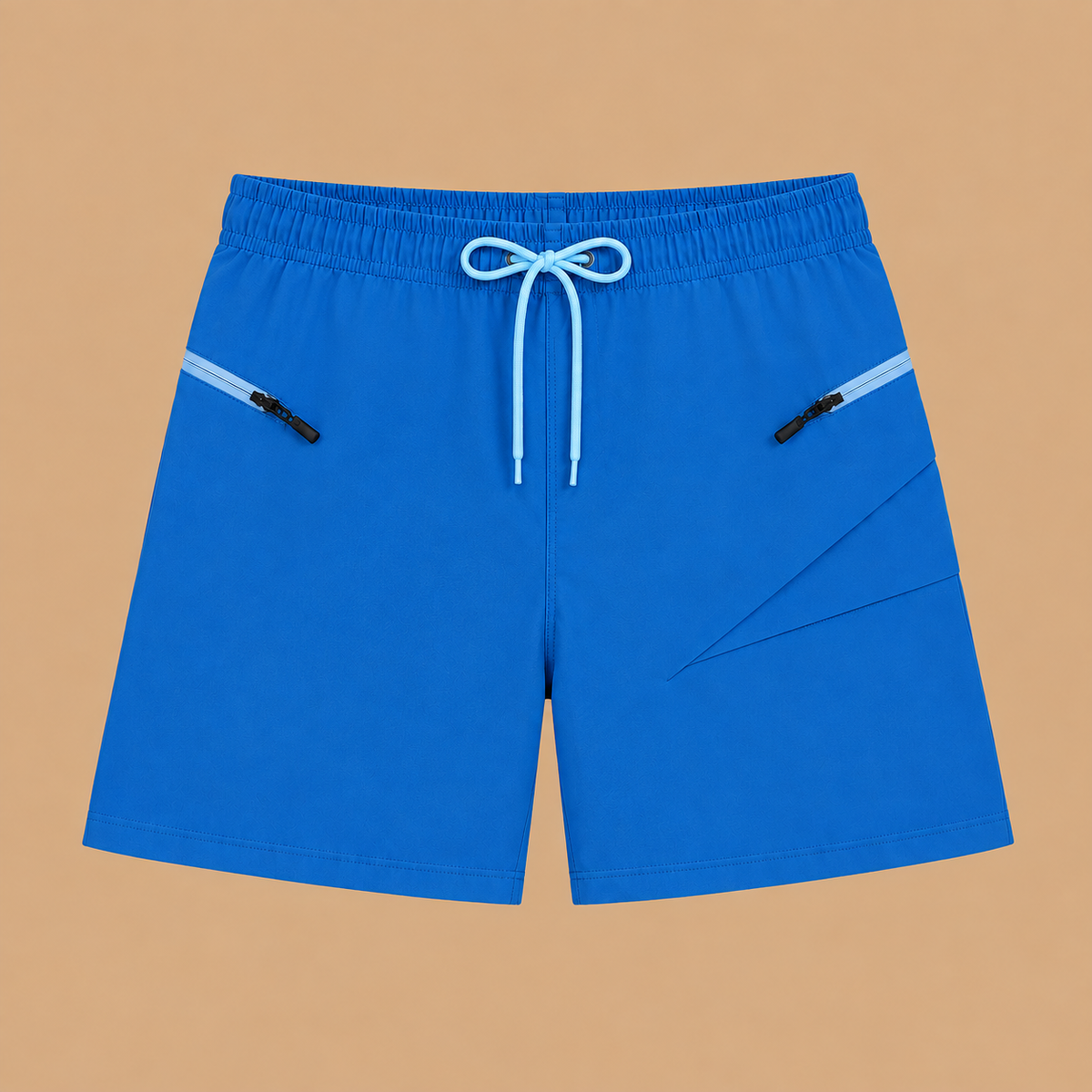 SILKWORLD Men's Swim Trunks with Compression Liner 7 Inch Quick-Dry Bathing Suit