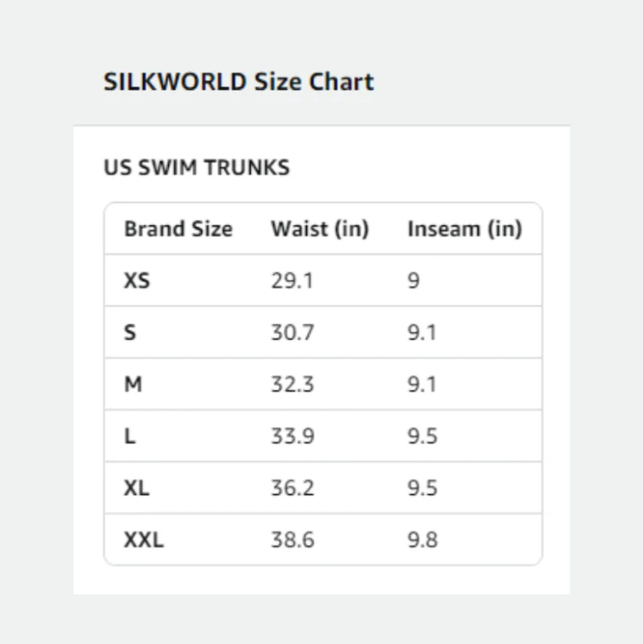 SILKWORLD Men's Beach Swimming Shorts with Compression Liner and Zipper Pockets