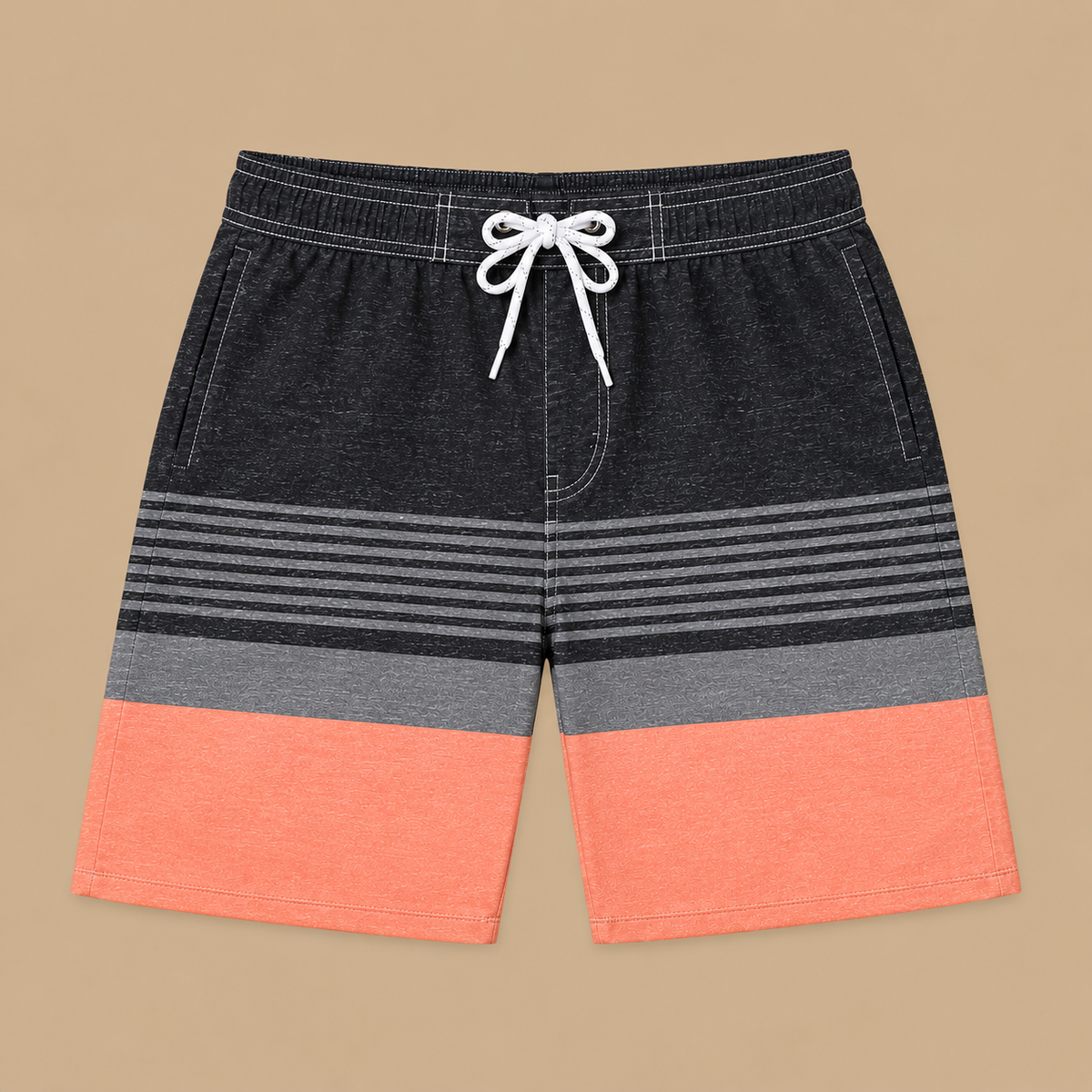 SILKWORLD Men's Swim Trunks with Compression Liner 2 in 1 Quick Dry Bathing Suit