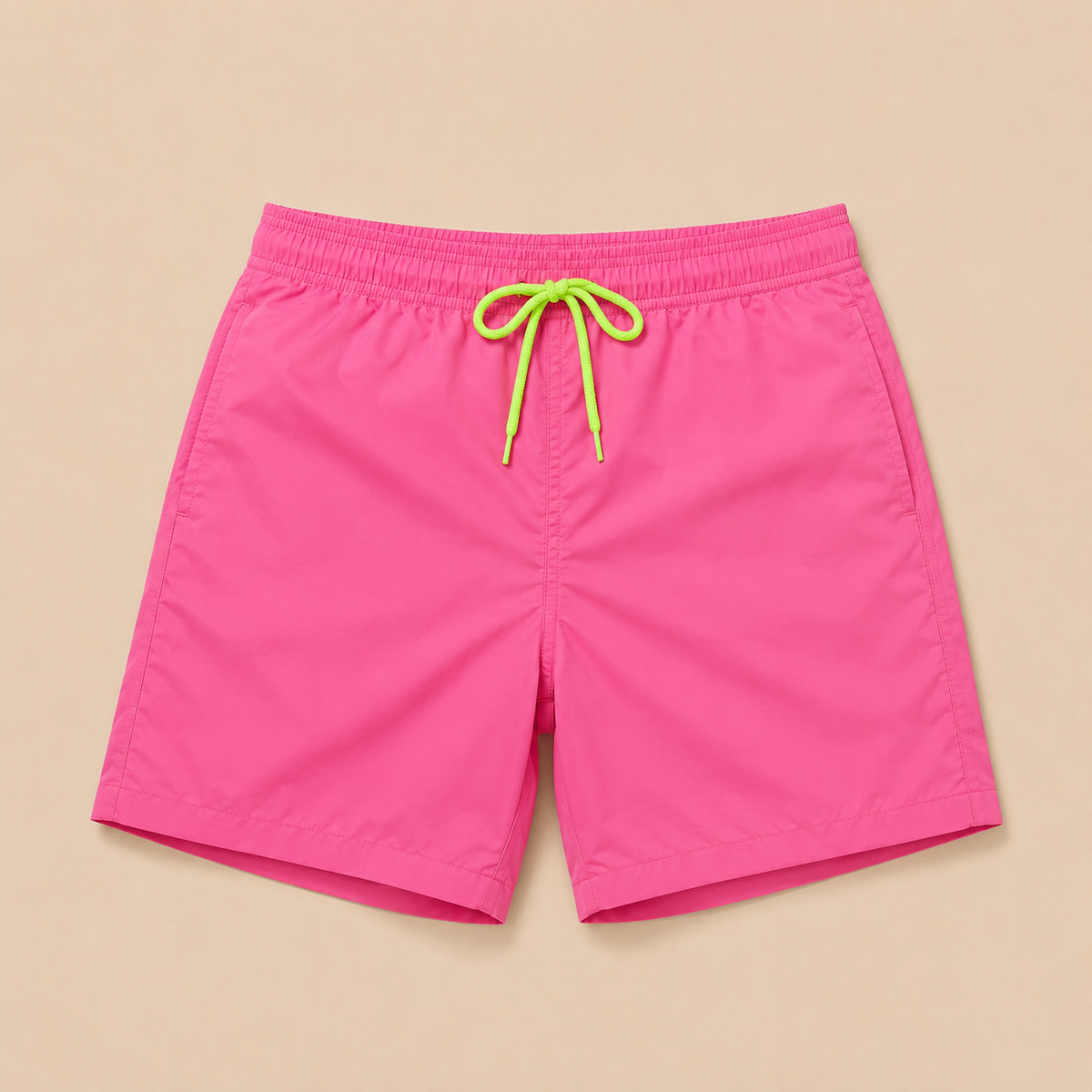 SILKWORLD Men's Beach Shorts Mesh lining Swimming Trunks Quick-dry with Pockets