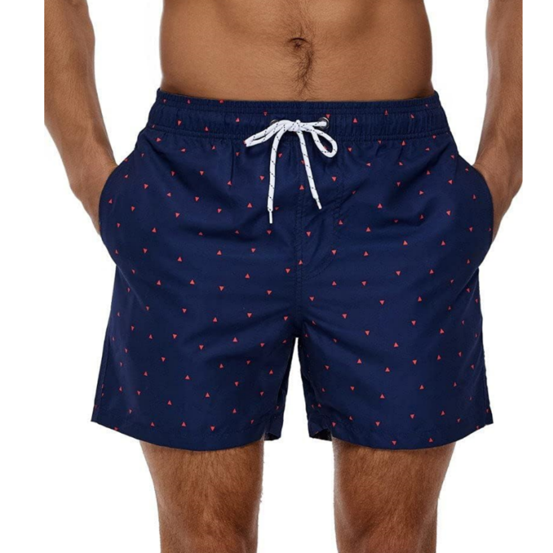 SILKWORLD Men's Hawaiian Beach Shorts Quick Dry Swimming Trunks