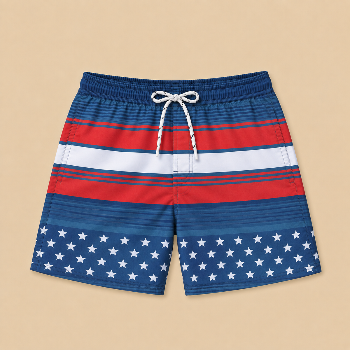 SILKWORLD Men's Swim Trunks with Compression Liner 2 in 1 Quick Dry Beach Shorts