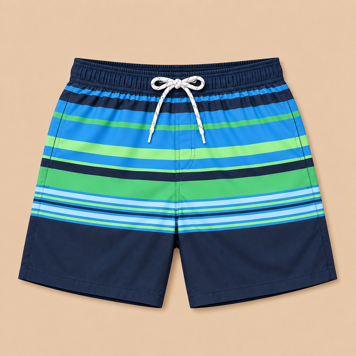 SILKWORLD Men's Swim Trunks with Compression Liner 2 in 1 Quick Dry Beach Shorts