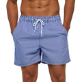 SILKWORLD Men's Hawaiian Beach Shorts Quick Dry Swimming Trunks Boardshorts