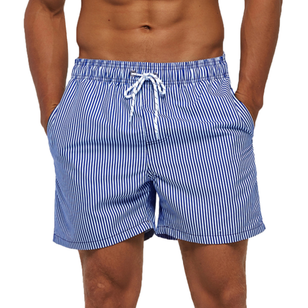 SILKWORLD Men's Hawaiian Beach Shorts Quick Dry Swimming Trunks