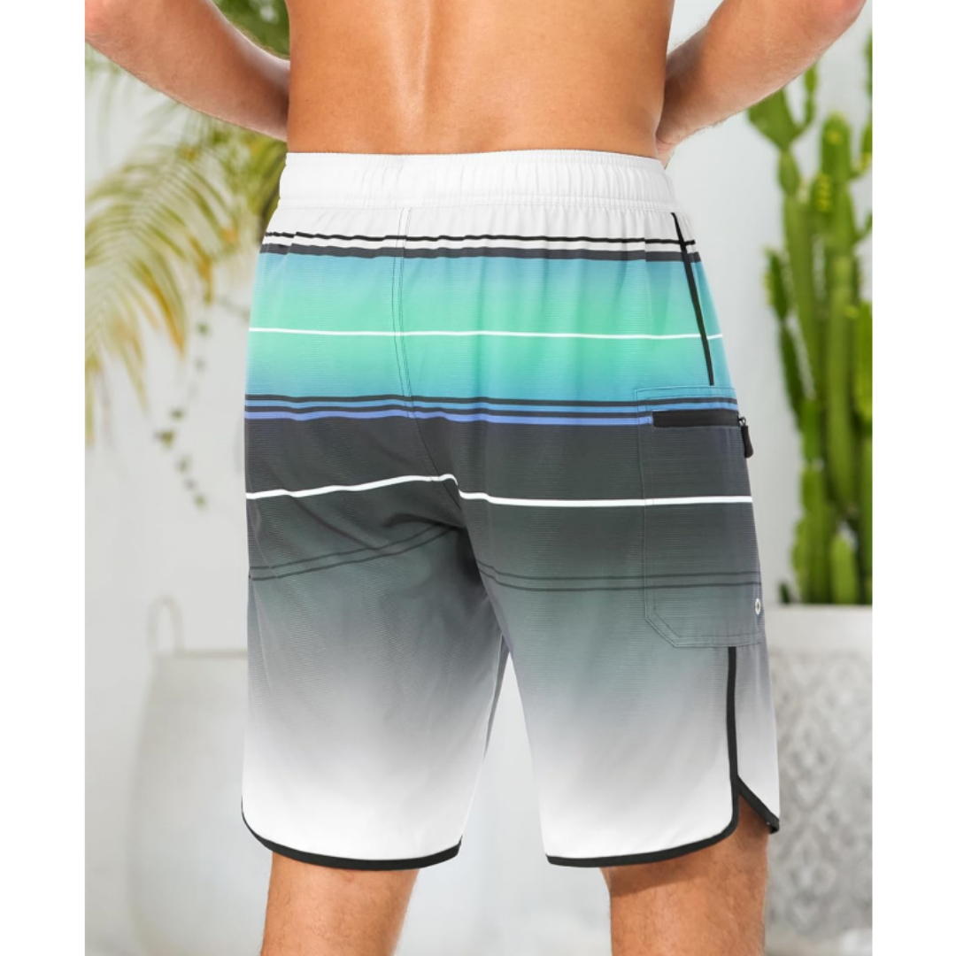 SILKWORLD Men's Swim Trunks with Compression Liner 9 Inch Suit 2 in 1 with Pockets