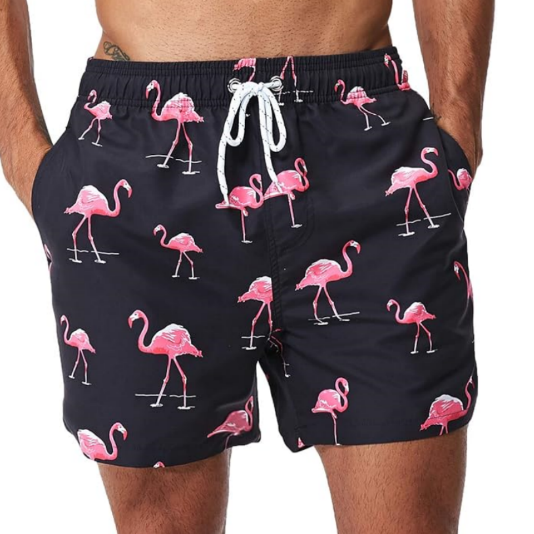 SILKWORLD Men's Swim Trunks Quick Dry Shorts with Pockets