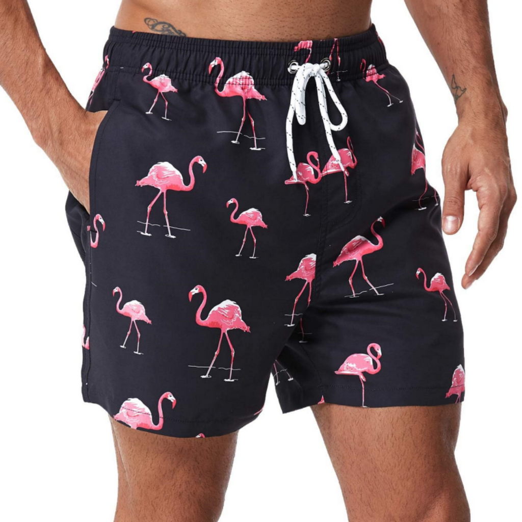 SILKWORLD Men's Swim Trunks & Shorts Quick Dry Beach Shorts  with Pockets Bathing suits