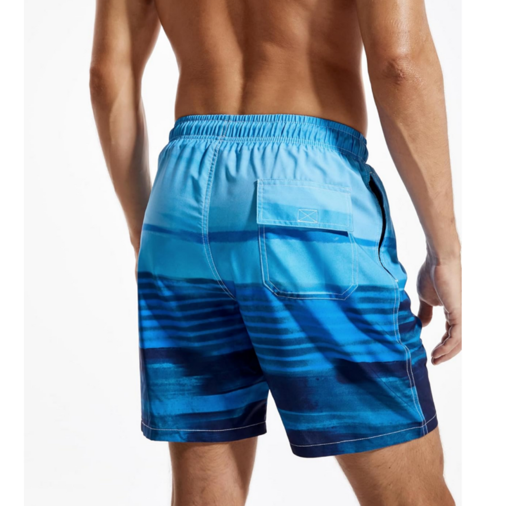 SILKWORLD Men's Swim Trunks Quick Dry Compression Liner 2 in 1 Shorts Swimsuit