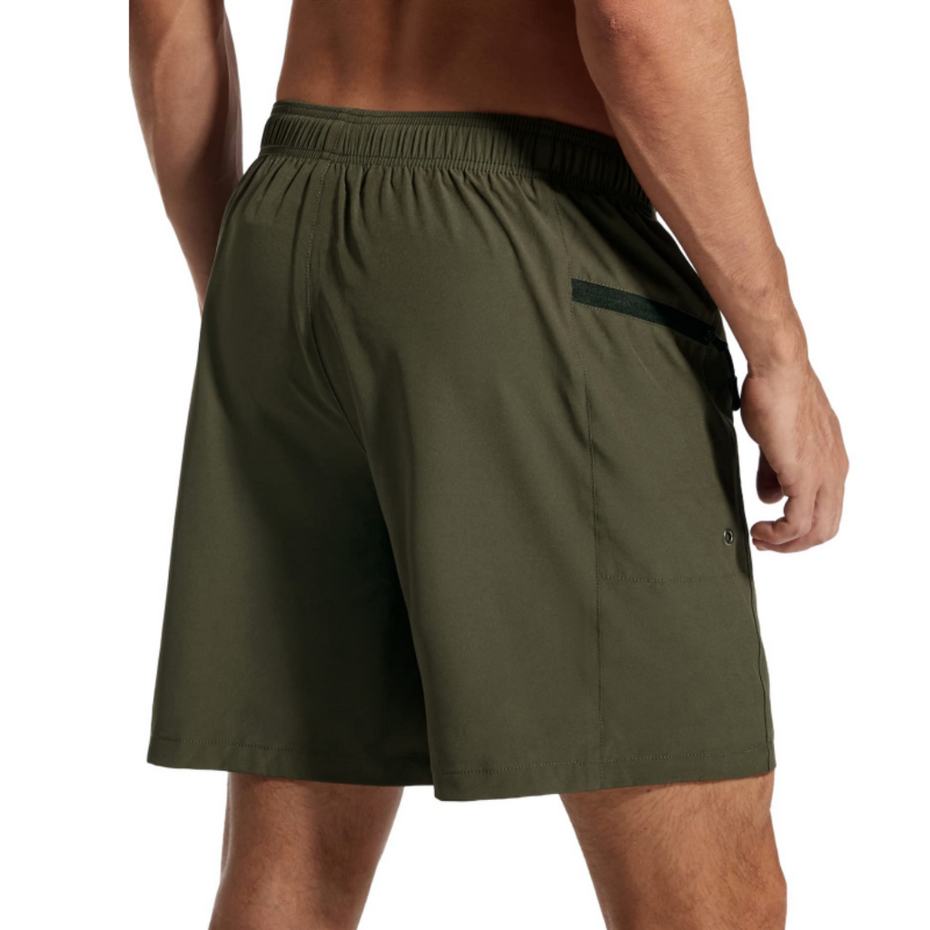 SILKWORLD Men's Swimming Trunks with Compression Liner 2 in 1 Quick-Dry Swim Shorts