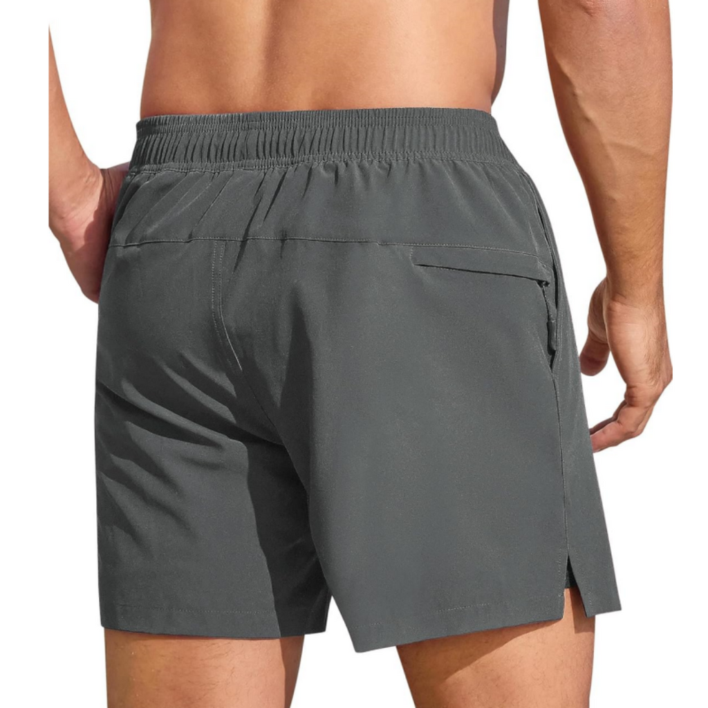 SILKWORLD Men's Swim Trunks with Compression Liner Quick Dry Bathing Suits