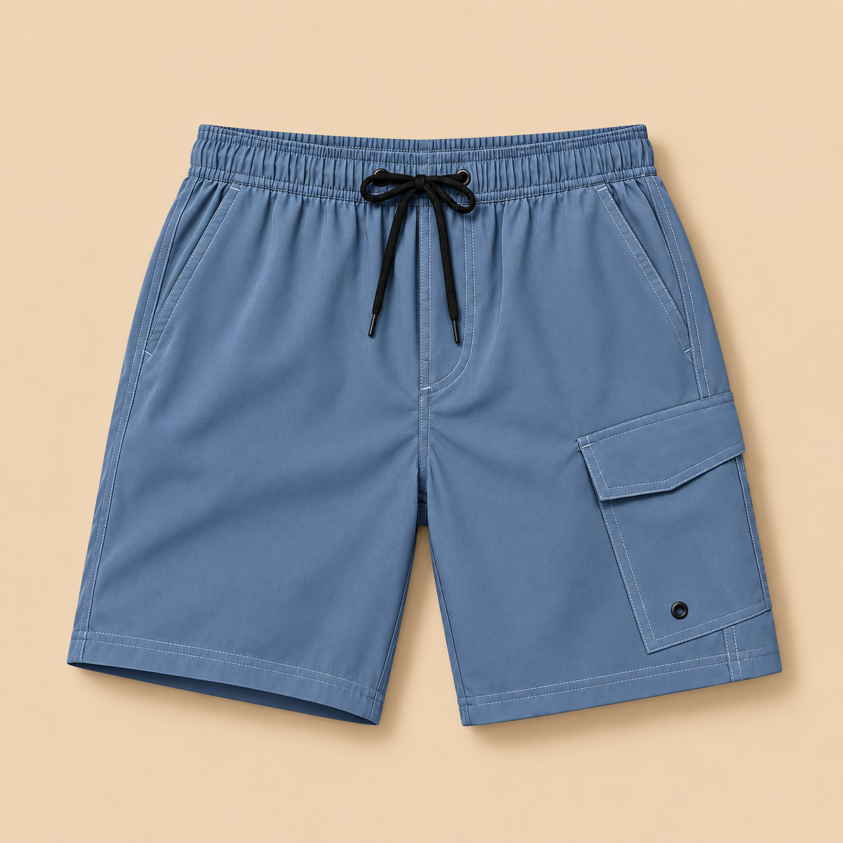 SILKWORLD Men's Swim Trunks with Compression Liner Bathing Suits Quick-Dry