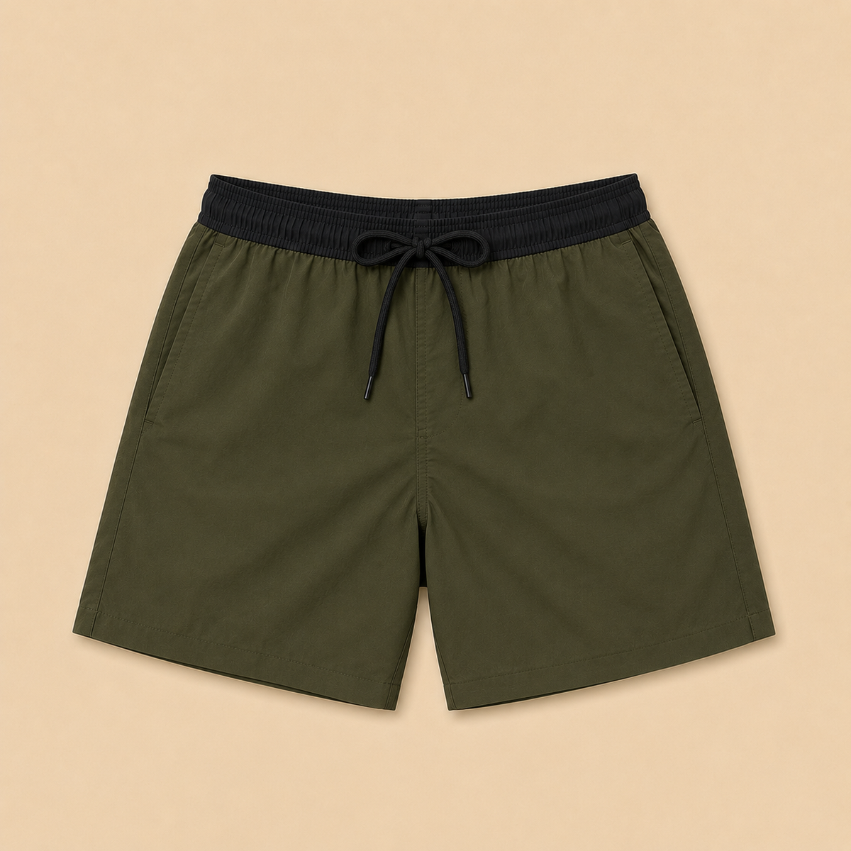 SILKWORLD Men's Swim Trunks with Compression Liner 2 in 1 Quick Dry Beach Shorts