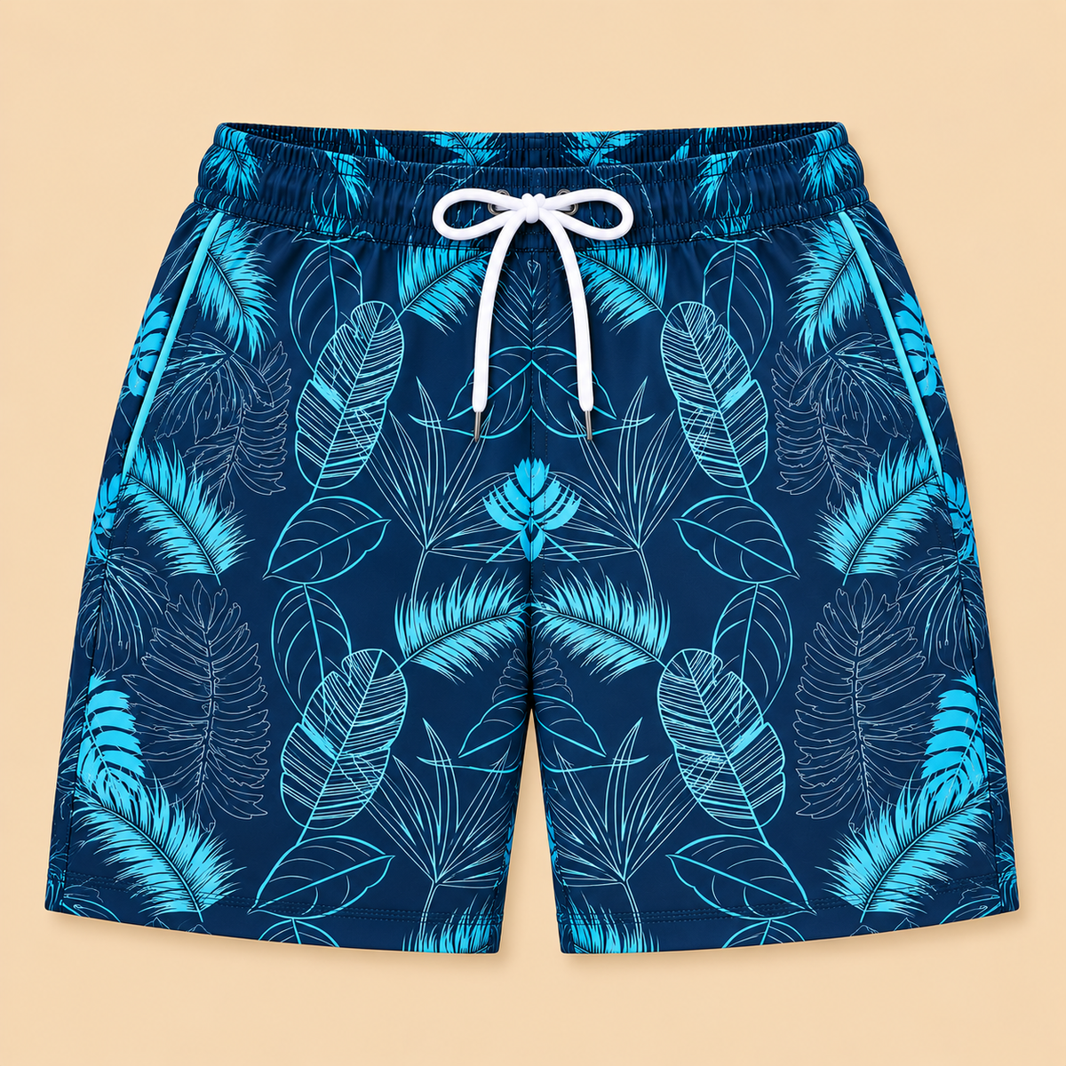 SILKWORLD Men's Swim Trunks Quick Dry Swimming Shorts with Compression Liner