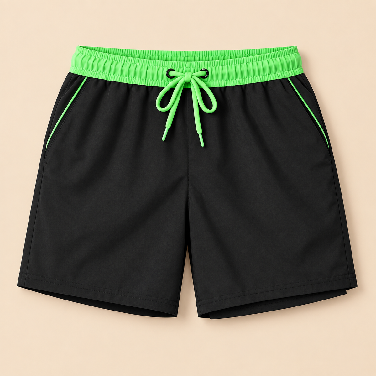 SILKWORLD Men's Swim Trunks with Compression Liner 2 in 1 Quick Dry Beach Shorts