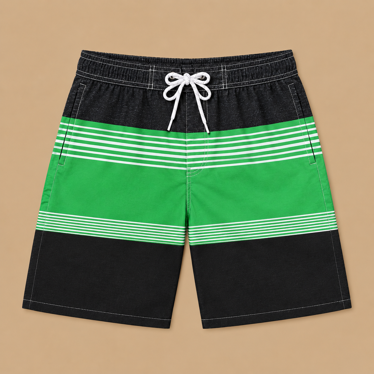 SILKWORLD Men's Swim Trunks with Compression Liner 2 in 1 Quick Dry Bathing Suit