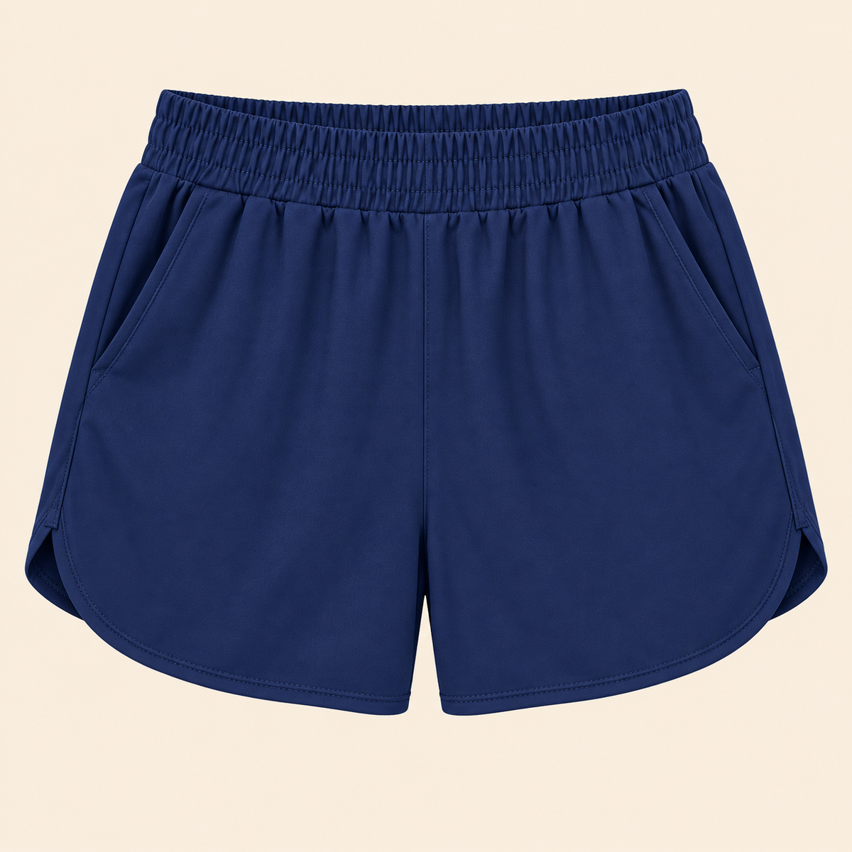 SILKWORLD Women's Running Shorts Hight Waist 5" Summer Athletic Gym Workout Fashion Short with Liner and Zipper Pockets