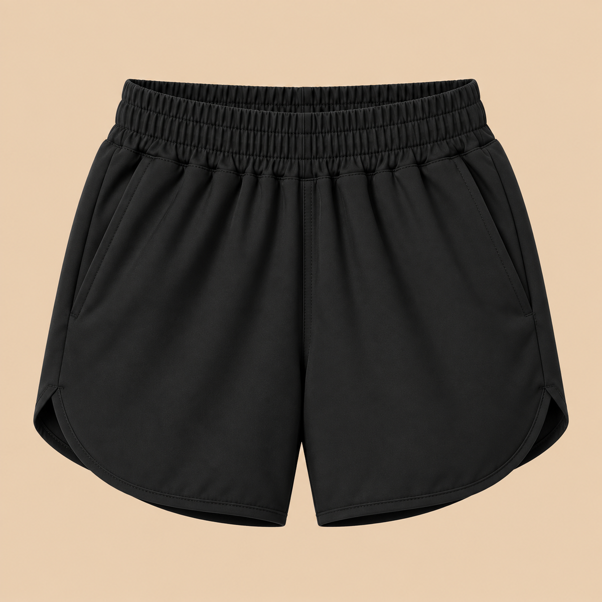 SILKWORLD Women's Running Shorts Hight Waist 5" Summer Athletic Gym Workout Fashion Short with Liner and Zipper Pockets