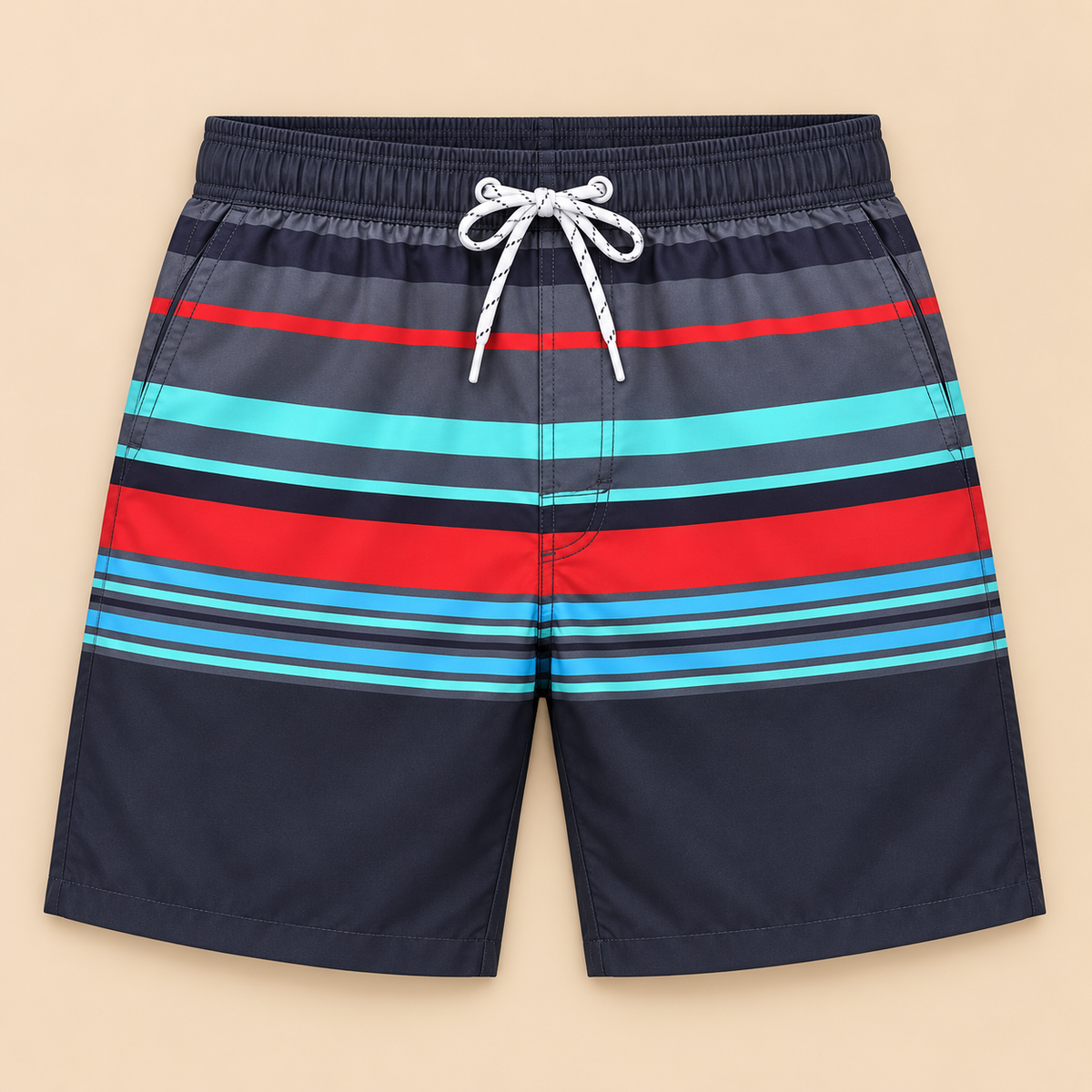 SILKWORLD Men's Swim Trunks with Compression Liner 2 in 1 Quick Dry Beach Shorts